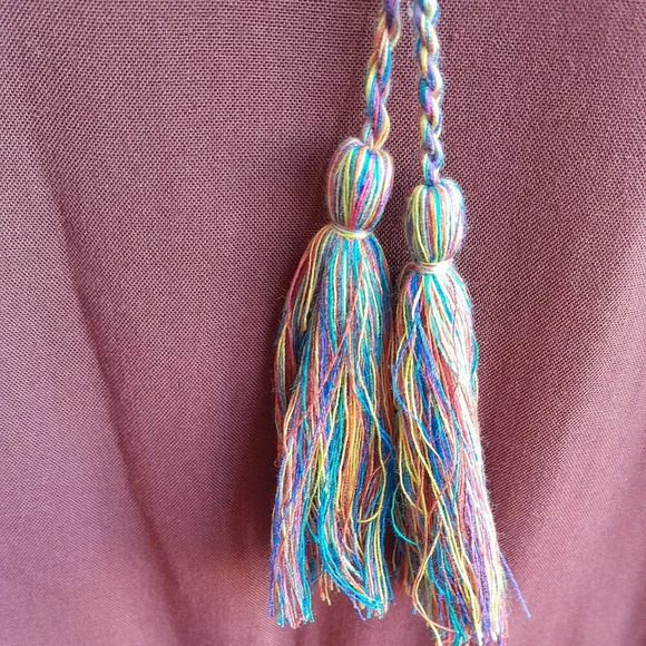 Chelsea & Violet Maroon Embroidered Blouse NWT - Picture 8 of 9